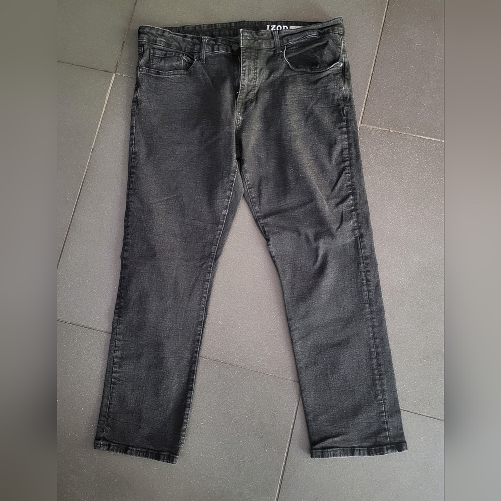 IZOD slim Straight Black jeans  38x30